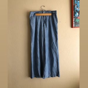 Michael Stars Light Wash Wide Leg/Flare Jeans
